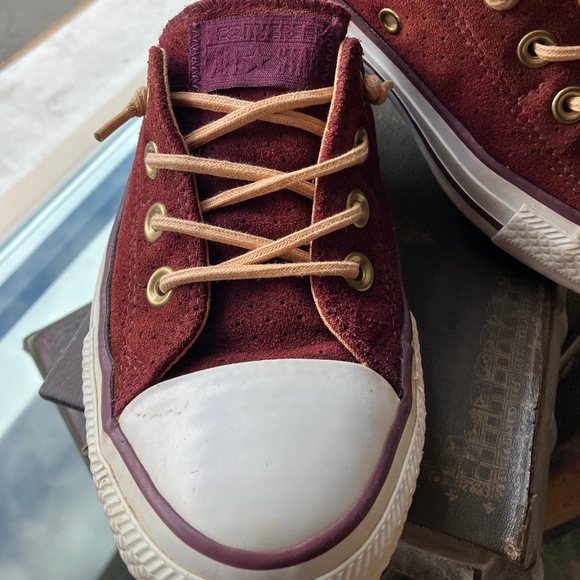 Converse Shorelines Maroon Suede - Size 8.5 - Picture 3 of 8
